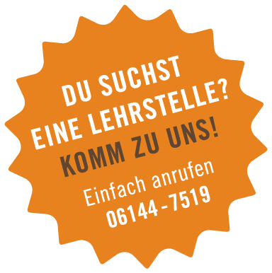 Eine Grafik, die darüber informiert, dass wir ausbilden